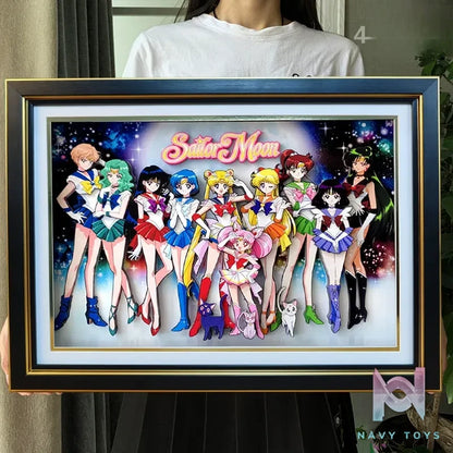 KALA HOME Studio – Sailor Moon Multiple Characters #01 3D Decorative Painting Sailor Moon