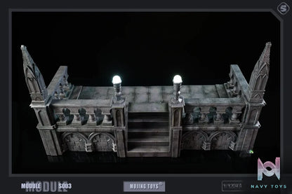 MOjingToys – Original 1/12Module Series Gothic Roof and Staircase Scene S003 (Licensed)