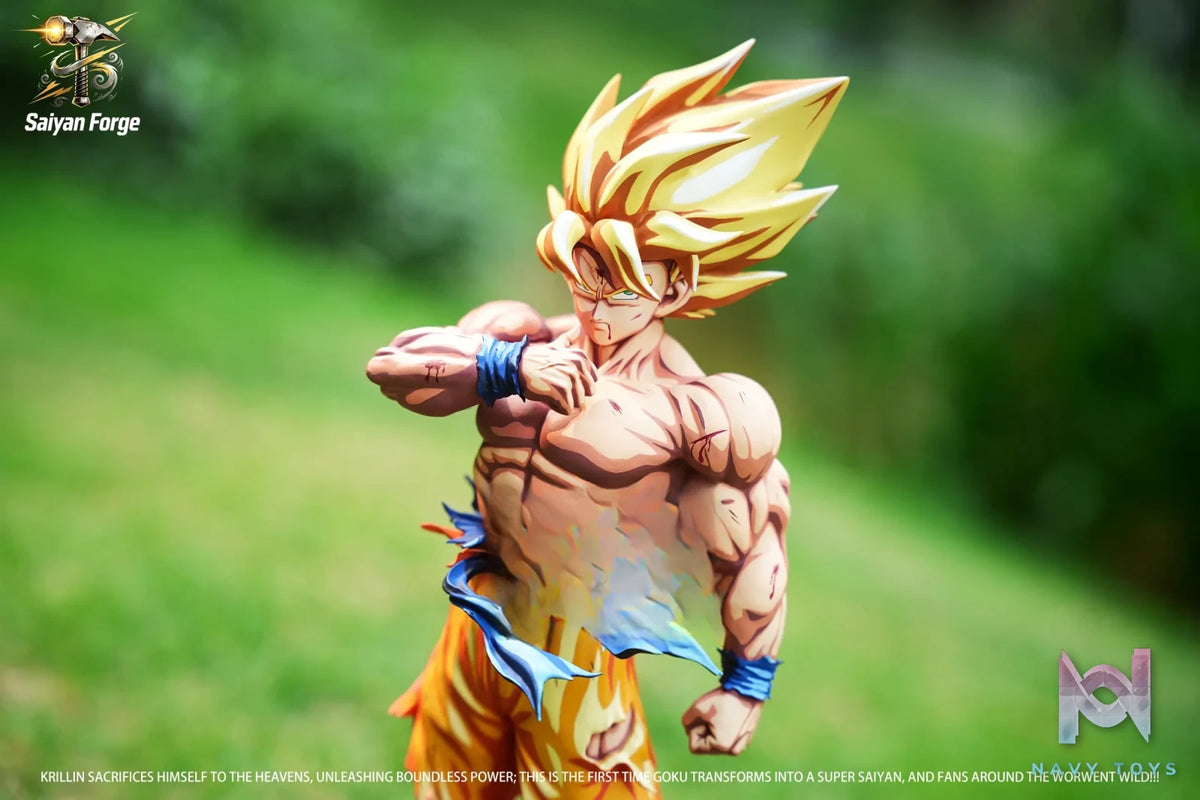 SaniyahForge Studio – Super Saiyan Son Goku Battle Damaged Repaint Version Dragon Ball