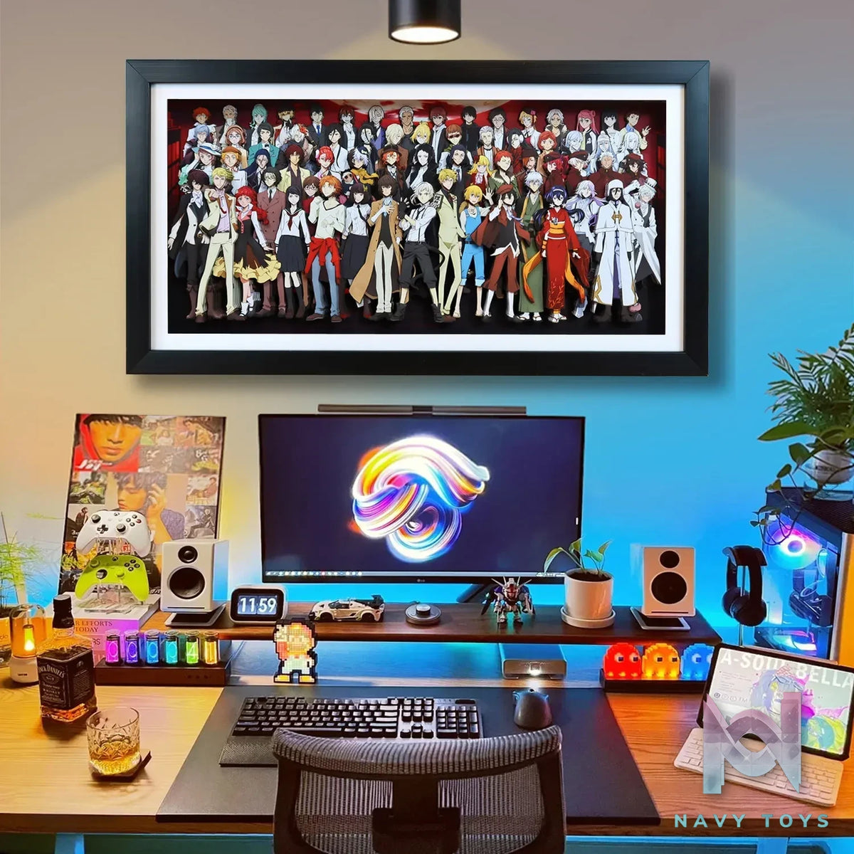 KALA HOME Studio – Bungo Stray Dogs Multiple Characters #03 3D Decorative Painting Bungo Stray Dogs