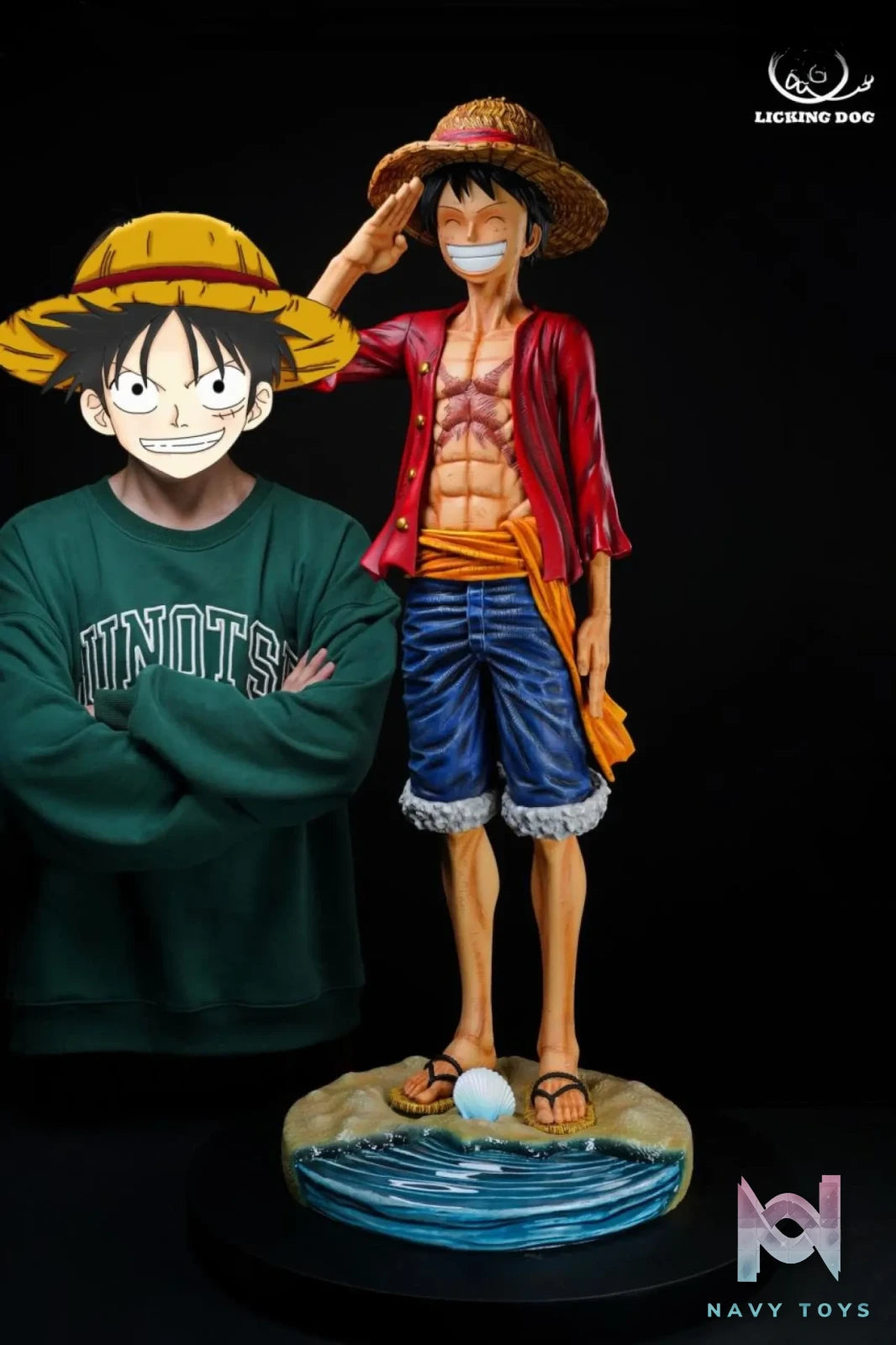LICKING DOG Studio – One Piece Salute Monkey D. Luffy