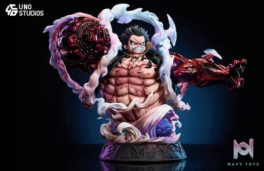 UNO Studio - One Piece 1/4 Gear fourth Luffy resin statue Navy Toys anime figure