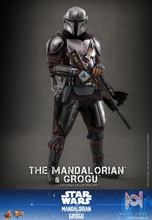 Hottoys – Star Wars: The Mandalorian X Grogu The Mandalorian and Grogu 1/6th scale Collectible Set MMS871 MMS872 (Licensed)