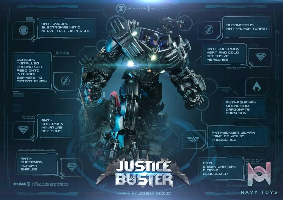 Prime 1 Studio – DC Justice League (Comics) Justice Buster UMMDC-03 & UMMDC-03UTS (Licensed)