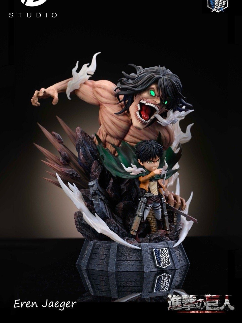 Eren & Attack Titan - Attack On Titan - D Studio resin statue D Studio anime figure