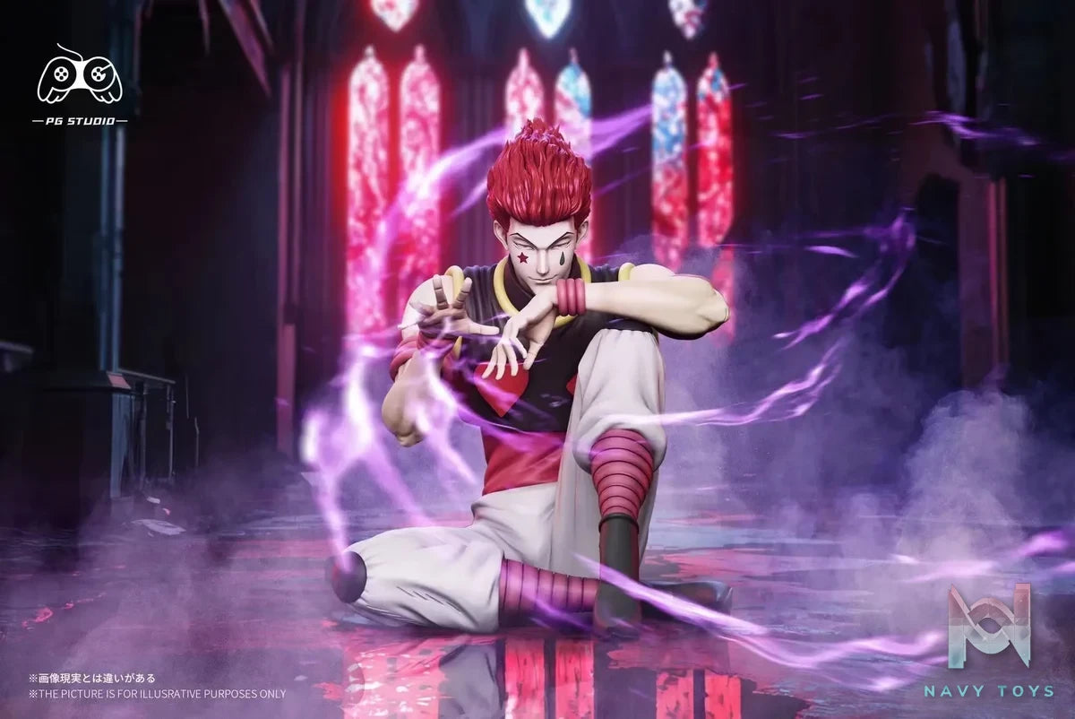 PG Studio - Hunter x Hunter Sitting Hisoka Morow resin statue Navy Toys anime figure