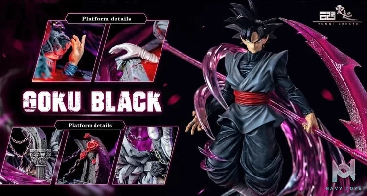 Yunqi Studio - Black Goku resin statue yunqi studio anime figure