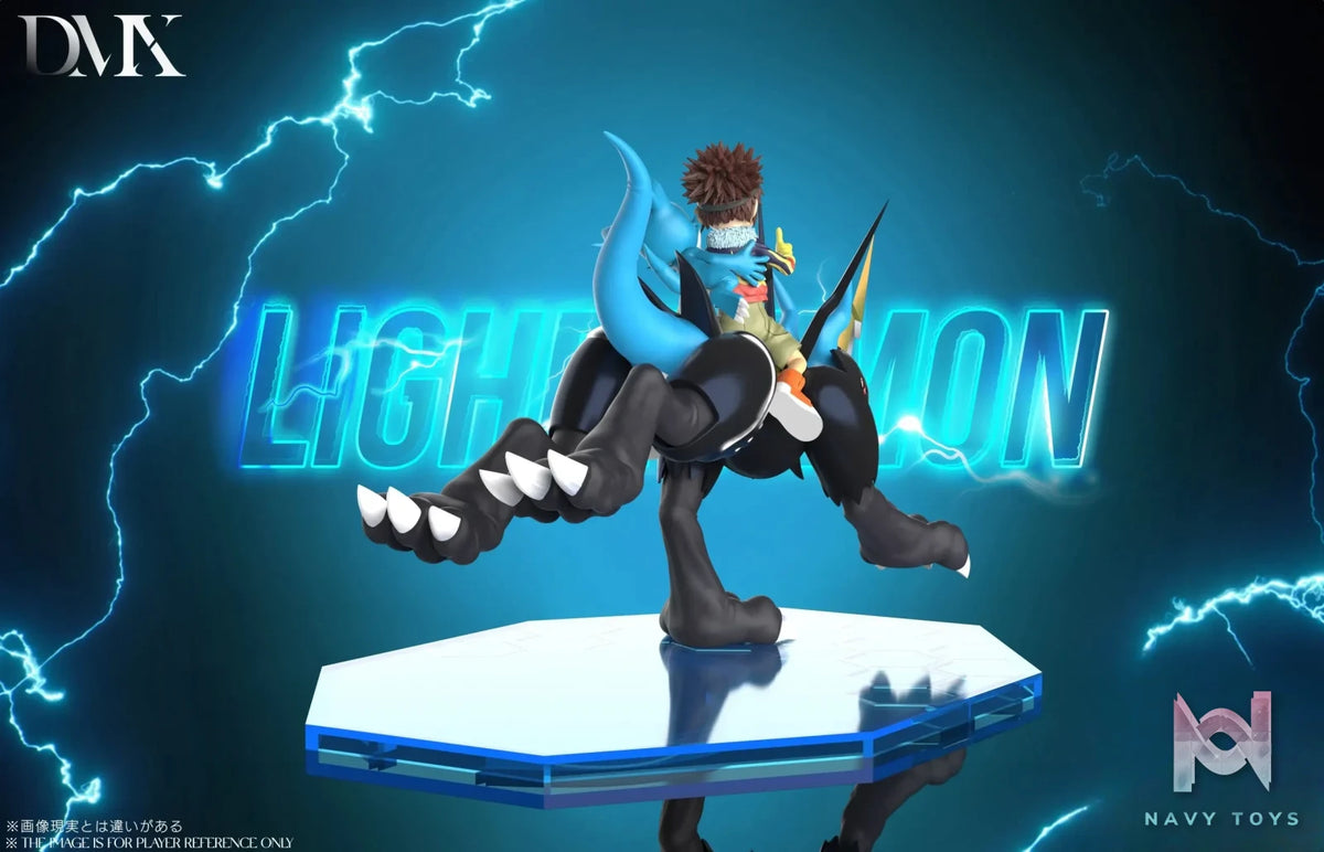 DMX Studio – Digimon Lighdramon & Motomiya Daisuke & V-mon & Fladramon
