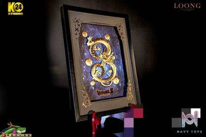 24K Studio – Dragon Ball True·Golden Divine Dragon 3D Stereoscopic Gold Foil Photo Frame