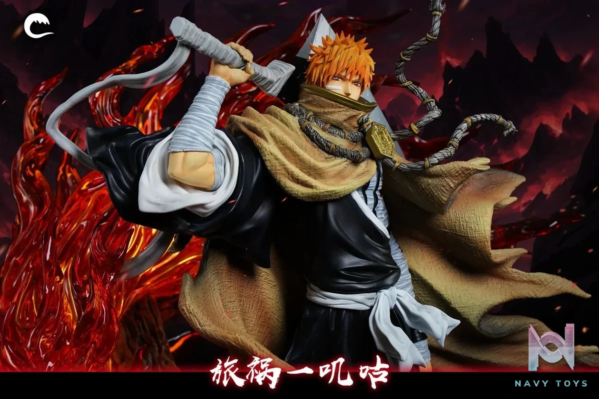 CHENG Studio - BLEACH Soul Society arc Ichigo Kurosaki resin statue Navy Toys anime figure