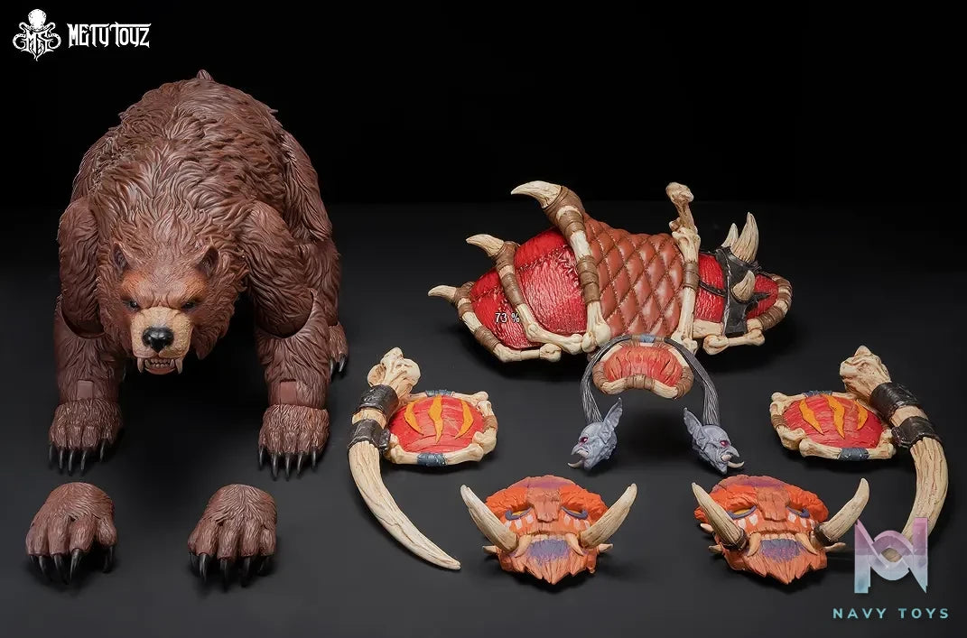 METYTOYZ – World of Warcraft War Armor Giant Bear Series Mount Model (Licensed)