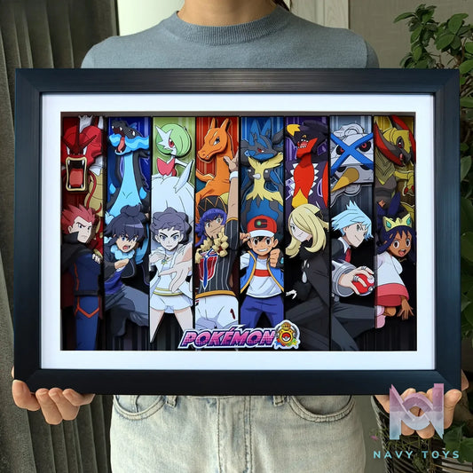 KALA HOME Studio – Pokémon Multiple Characters #16 3D Decorative Painting Pokémon