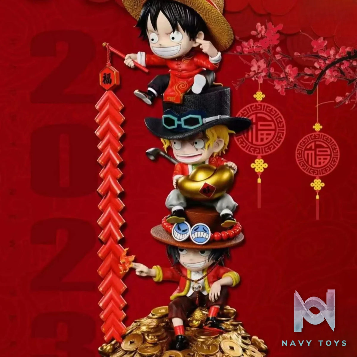 Huan Zhou Studio – One Piece The Three Luffy Brothers