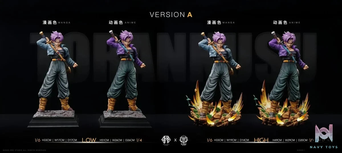 Space Realm Studio & Ember Ruins Studio - Dragon Ball Trunks resin statue Navy Toys anime figure