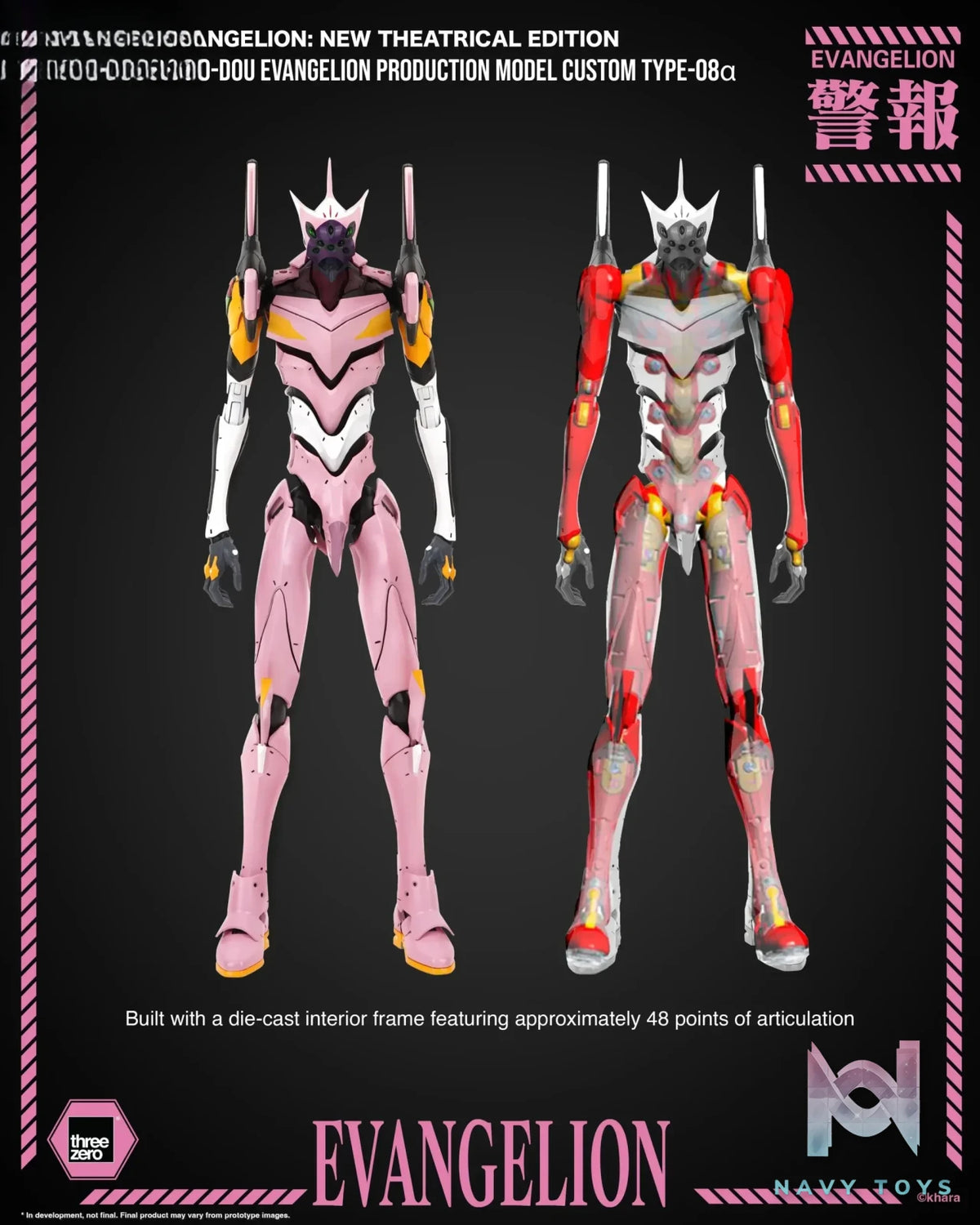 Threezero – Evangelion: New Theatrical Edition ROBO-DOU Evangelion Production Model Custom Type-08α 3Z10360C0 (Licensed)