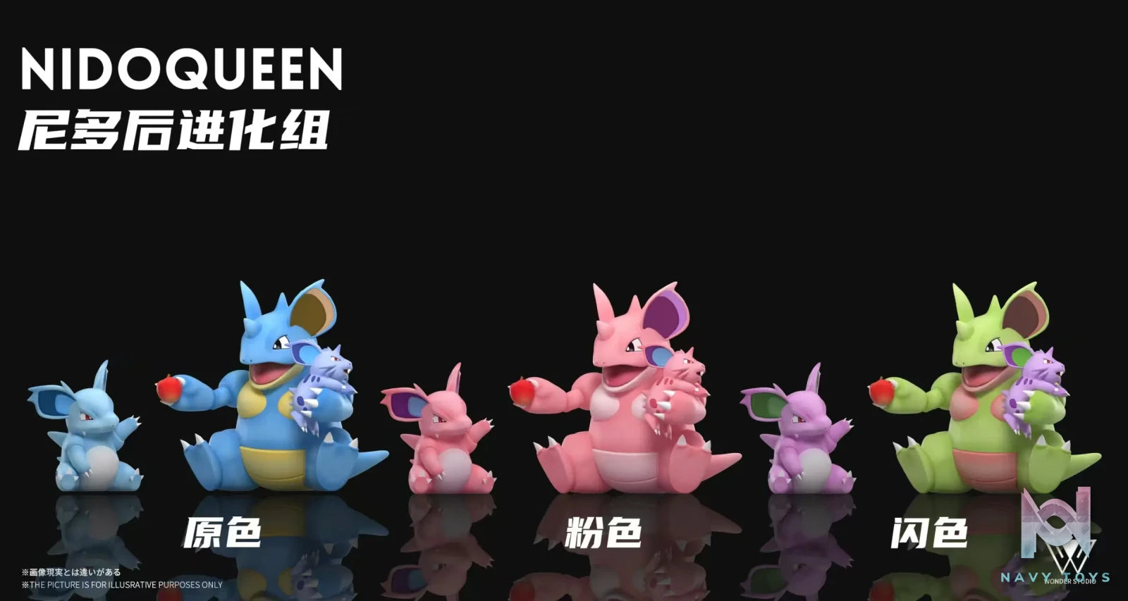 Wonder Studio – Nidoqueen Evolution Set Pokémon