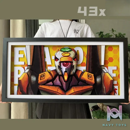 KALA HOME Studio – Evangelion Unit-00 3D Decorative Painting Neon Genesis Evangelion