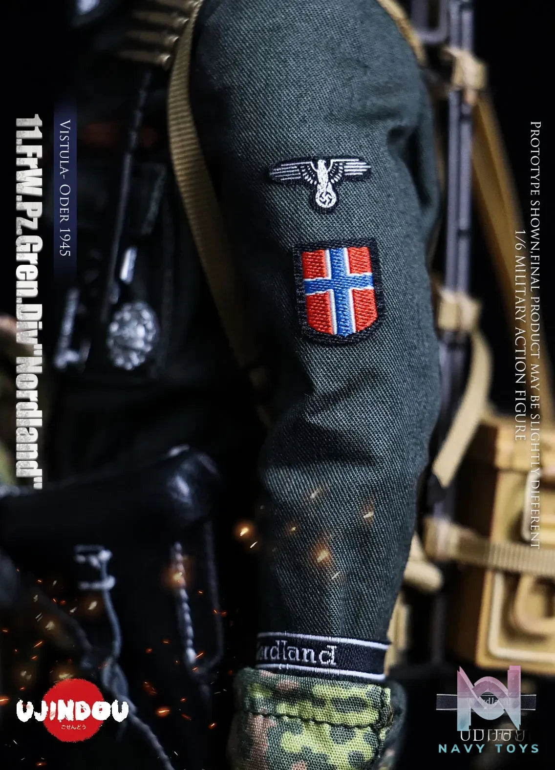 UJINDOU – 1/6 WWII 11. FrW. Pz. Gren. Div “Nordland”, Vistula – Oder 1945 UD9051 (Licensed)