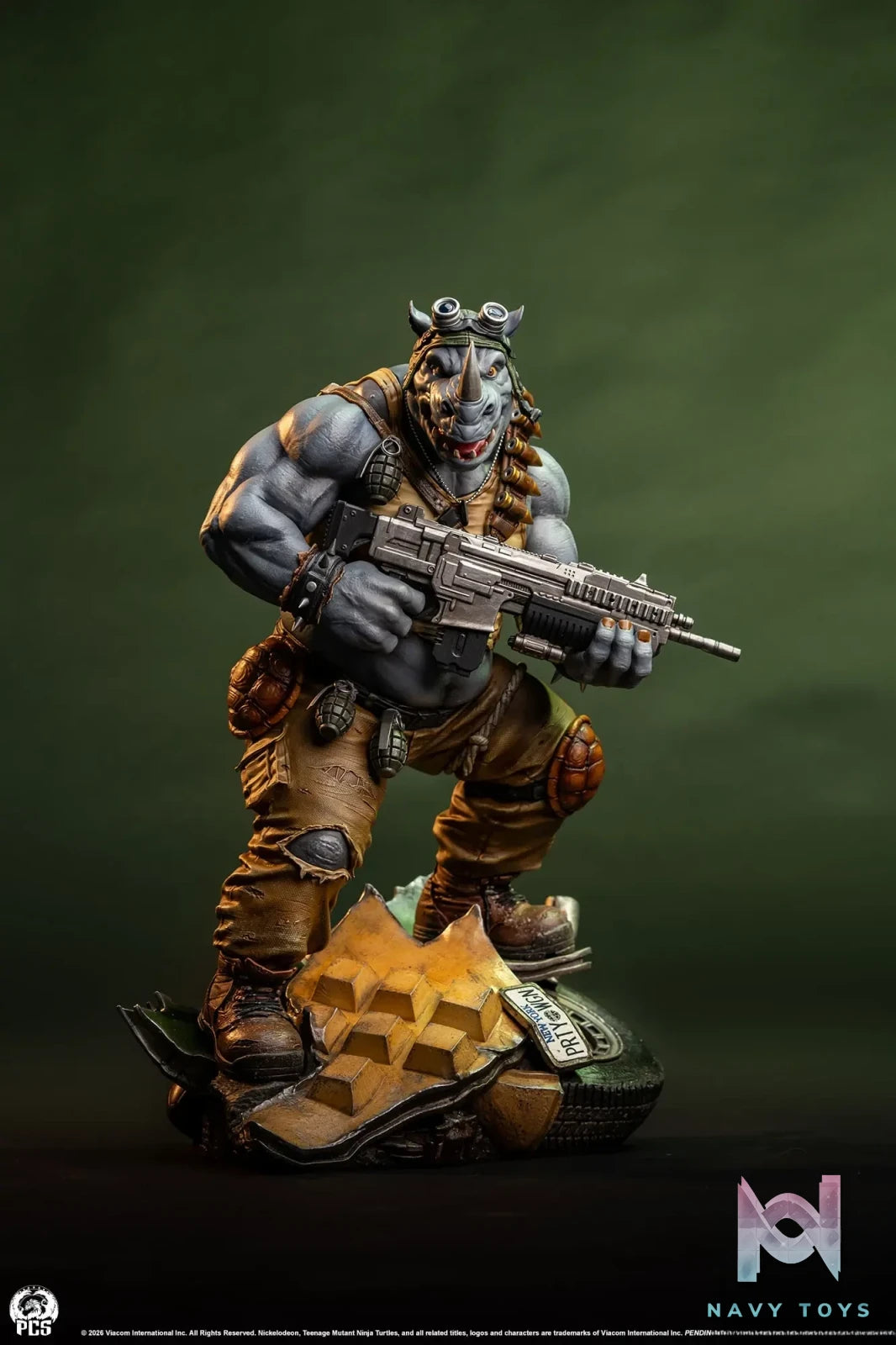 Premium Collectibles Studio – TMNT Legends Rocksteady 1/3 Scale Statue (Licensed)