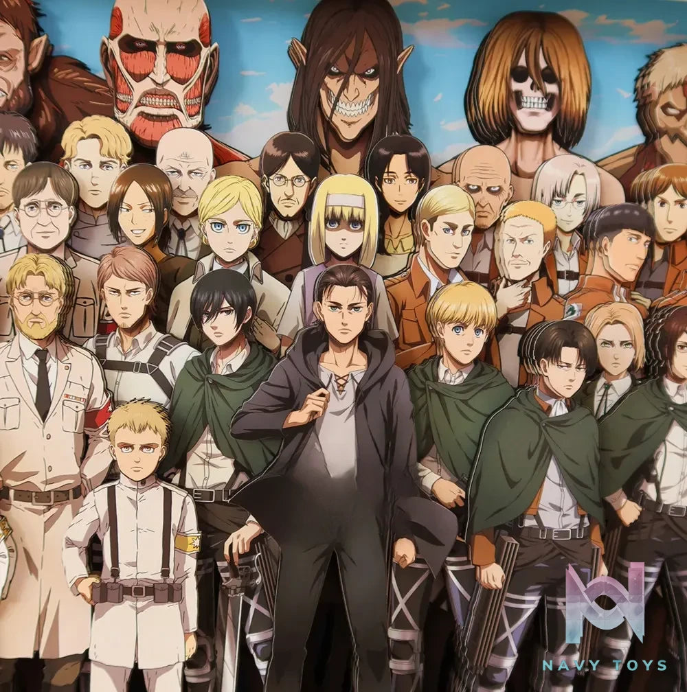 KALA HOME Studio – Attack on Titan Multiple Characters #05 Titan 3D Decorative Painting