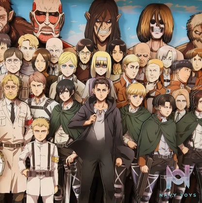 KALA HOME Studio – Attack on Titan Multiple Characters #05 Titan 3D Decorative Painting