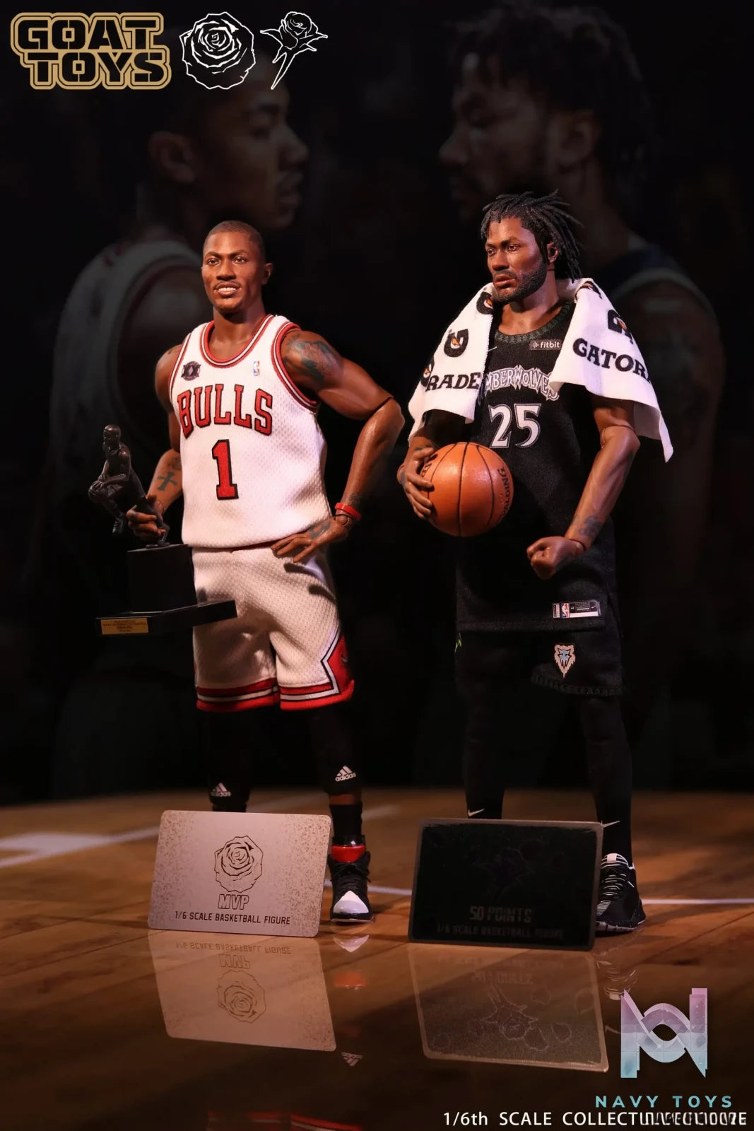 Goat Toys Studio – NBA Chicago Bulls Rose MVP Set