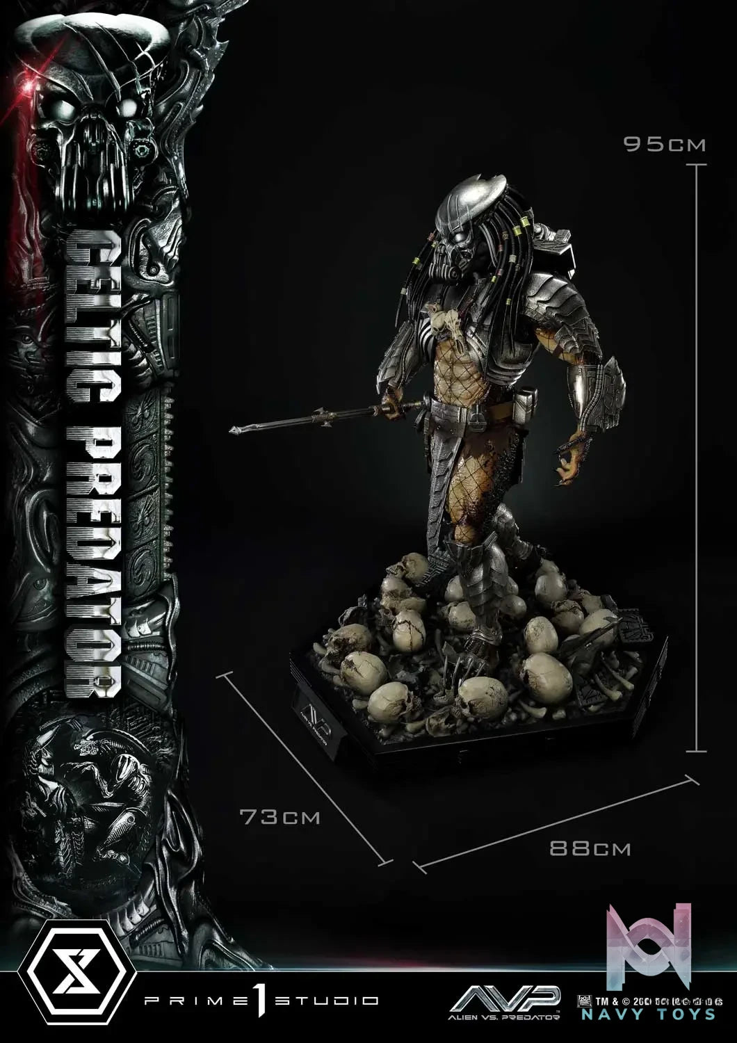 Prime 1 Studio Museum Masterline Alien vs. Predator Celtic Predator MMPR-05 MMPR-05S