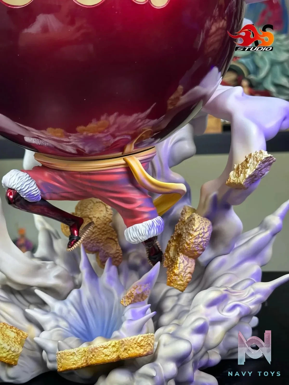 AS Studio - One Piece Gear 4 Techniques Luffy resin statue Navy Toys anime figure