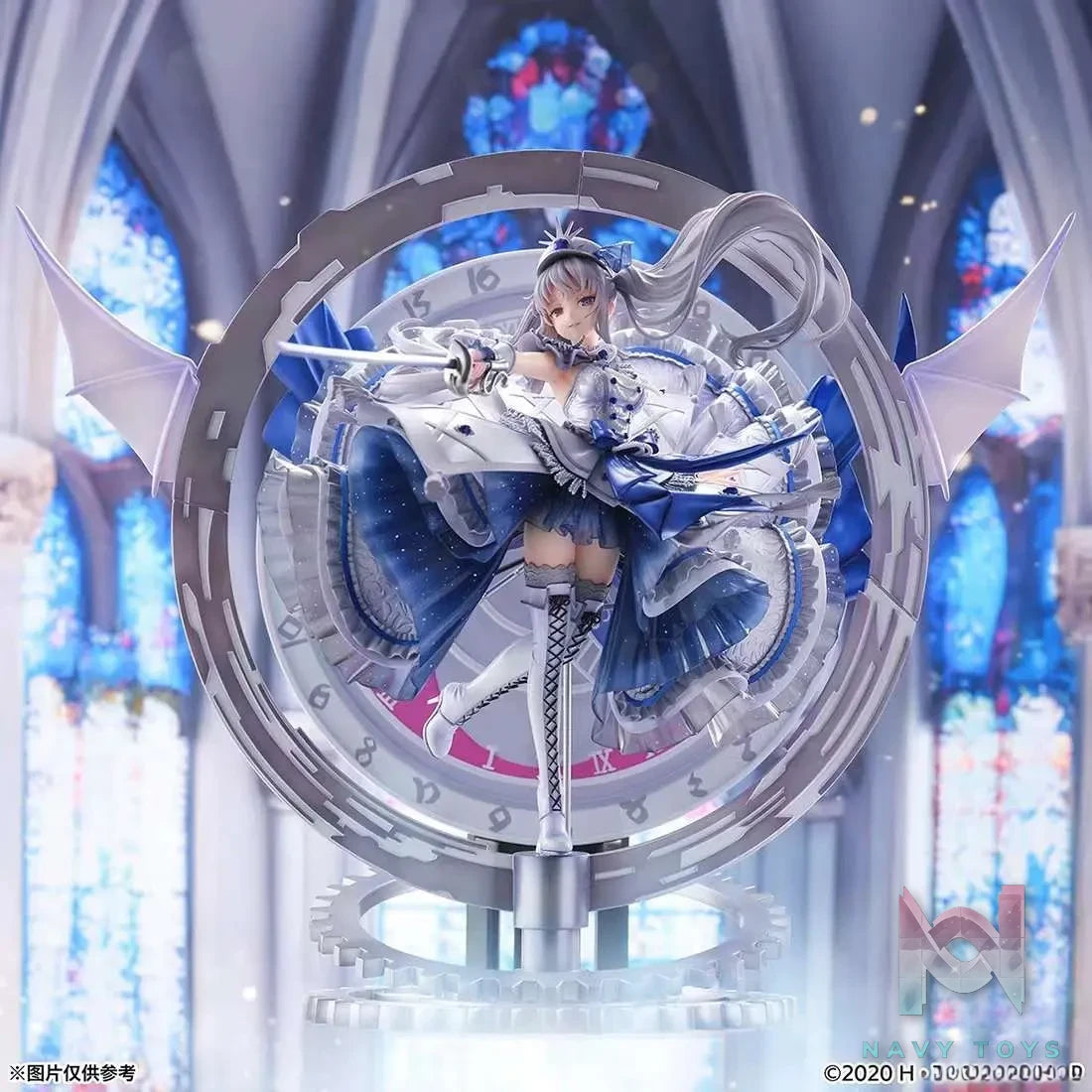Shibuya Scramble Figure (SSF) – Date A Live Fragment: Date A Bullet – White Queen – Shibuya Scramble Figure – 1/7 – Royal Blue Sapphire Dress Ver. (eStream) (licensed)