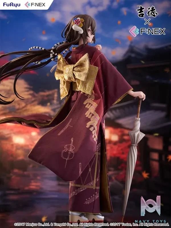 FURYU – Yoshitoku x F:NEX Mikasa blue flower komachi ver -Japanese Doll- 1/4 Scale Figure (Licensed)