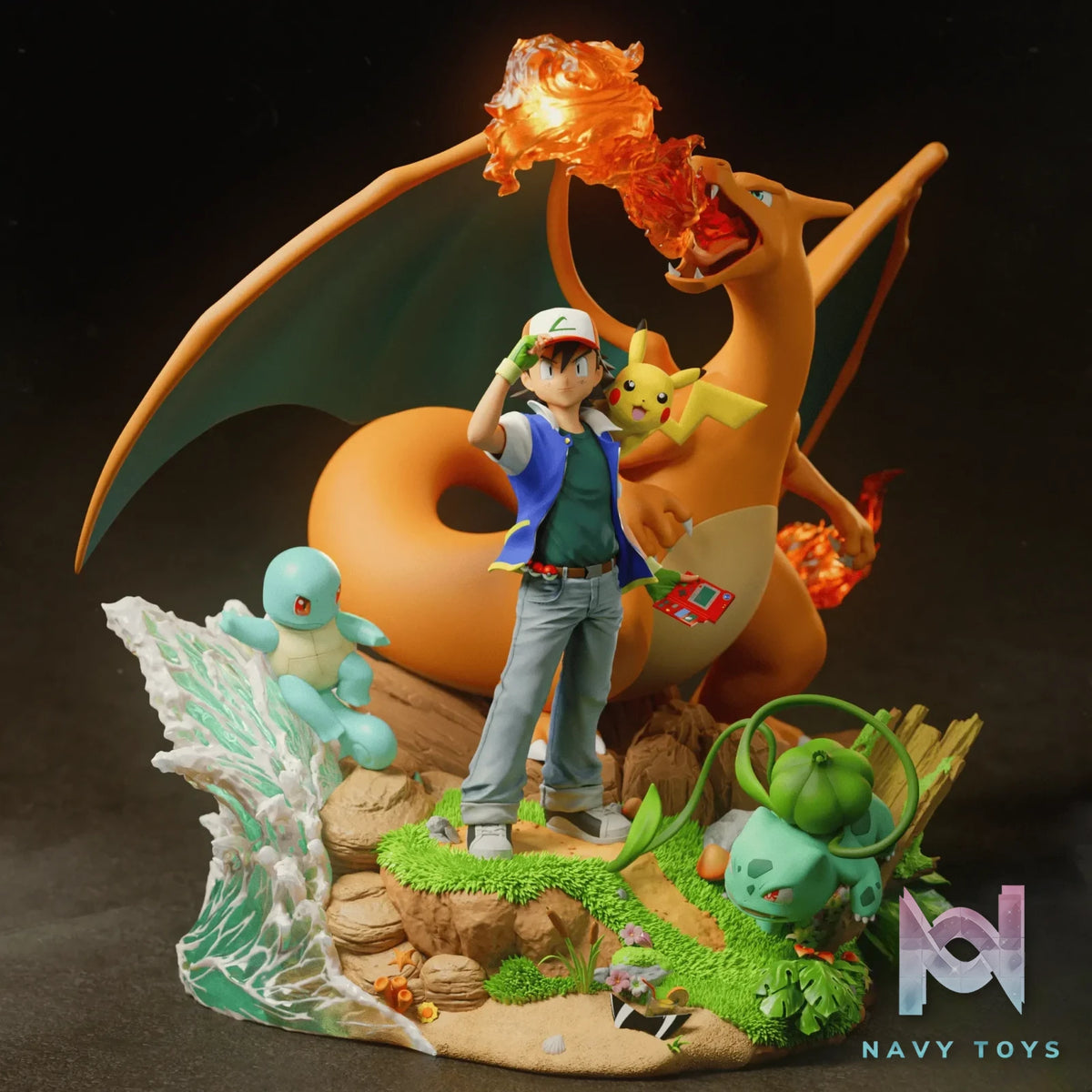 Black Swan Collectibles – Pokémon Ash Diorama & Red Diorama