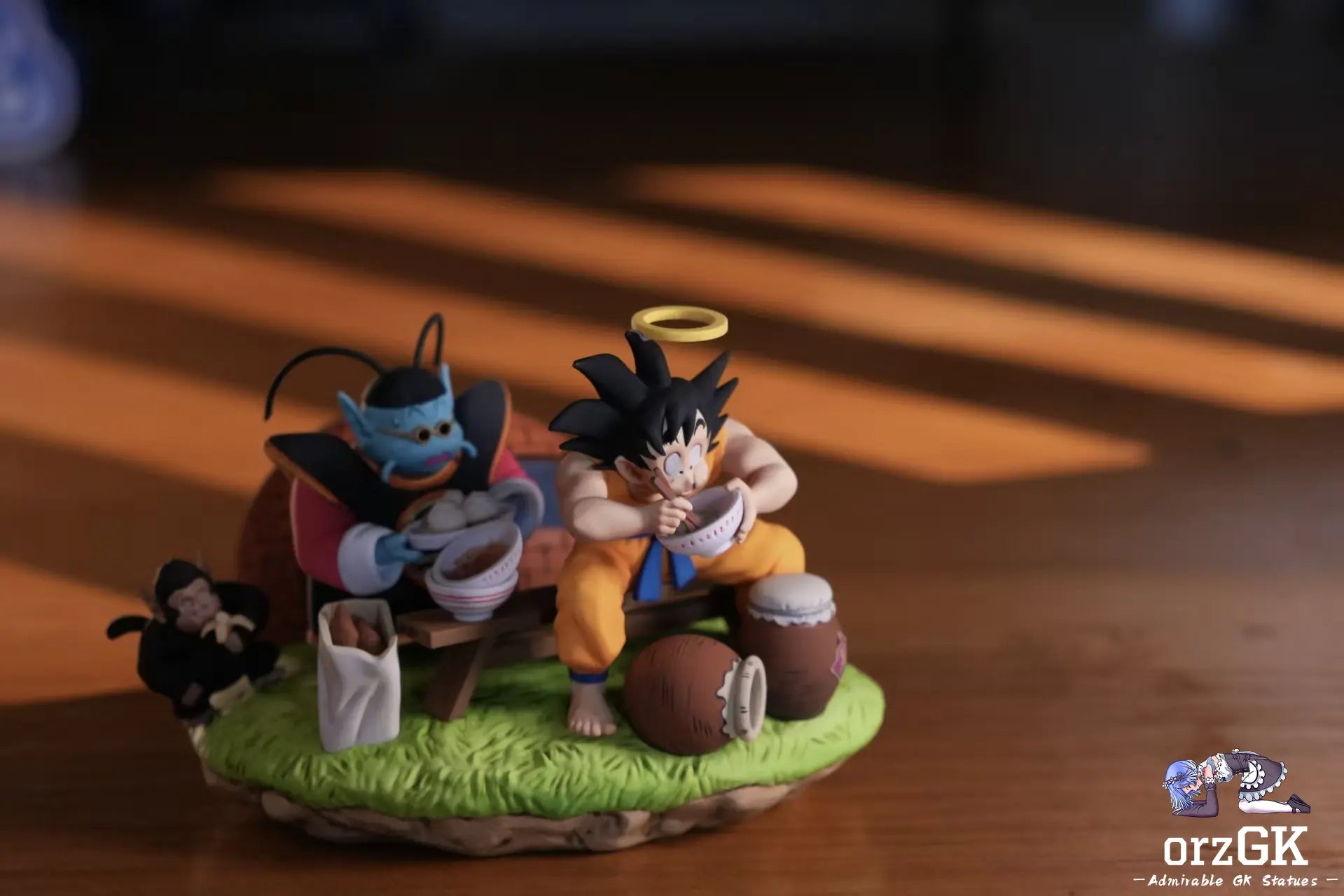 SENZUBEAN Studio - King Kai Planet Eating Dragon Ball resin statue Navy Toys anime figure