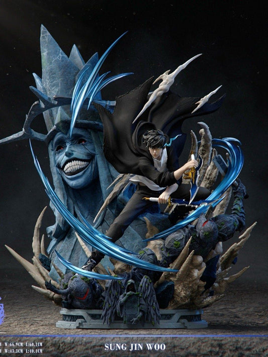 Sung Jinwoo vs Statue of God - Solo Leveling - Mask Studio resin statue mask studio anime figure