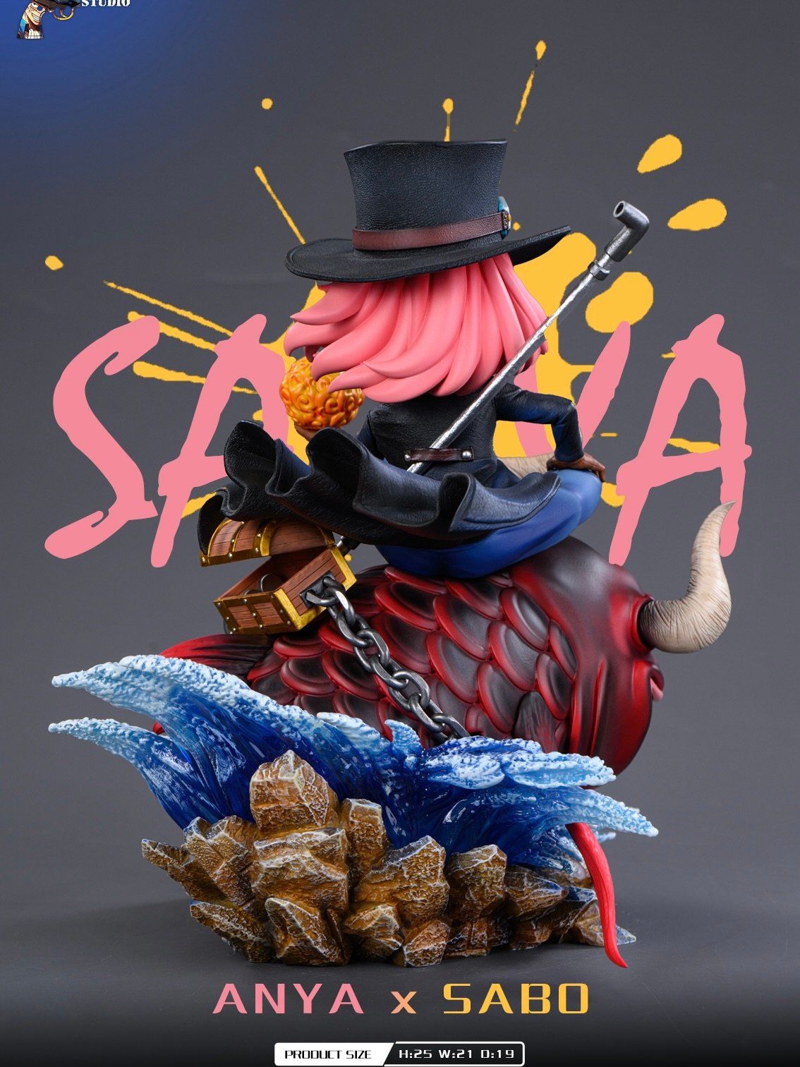 ANYA x SABO - One Piece x Spy X Family - BiuBiu Studio resin statue BiuBiu Studio anime figure