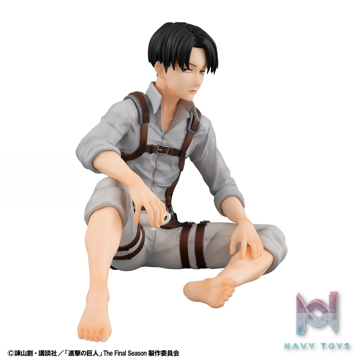 MegaHouse – G.E.M. Series Attack on Titan Palm Size Eren X Captain Levi Complete Figure (Licensed)