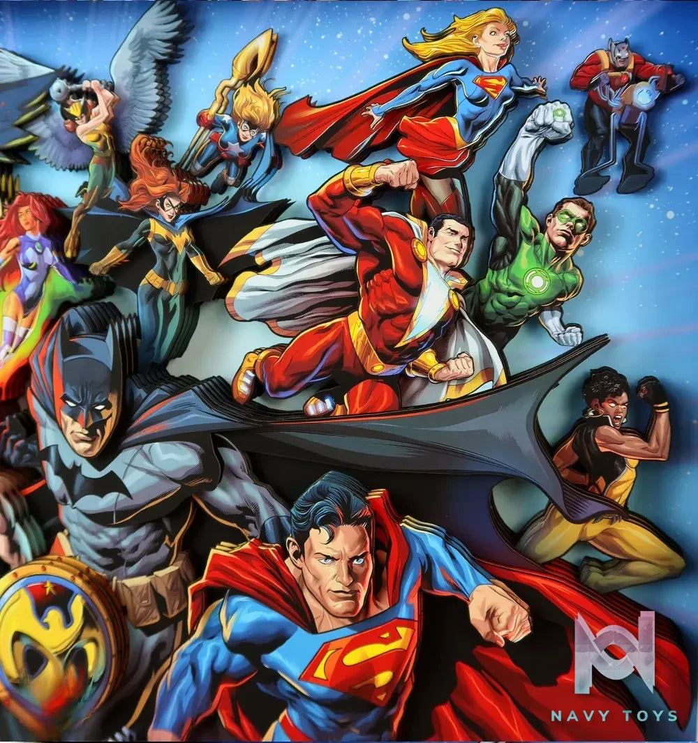 KALA HOME Studio – DC Comics Multiple Characters 3D Decorative Painting DC Comics