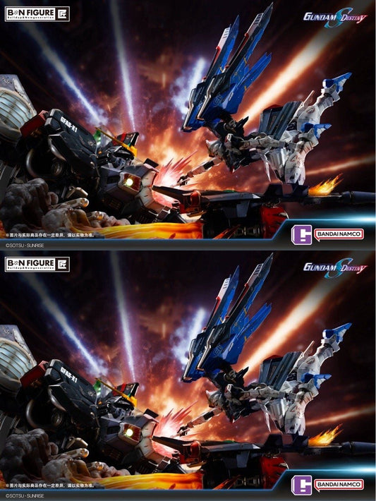 Freedom Gundam vs Destroy Gundam - Gundam Seed Destiny - Bandai Namco resin statue Bandai Namco anime figure