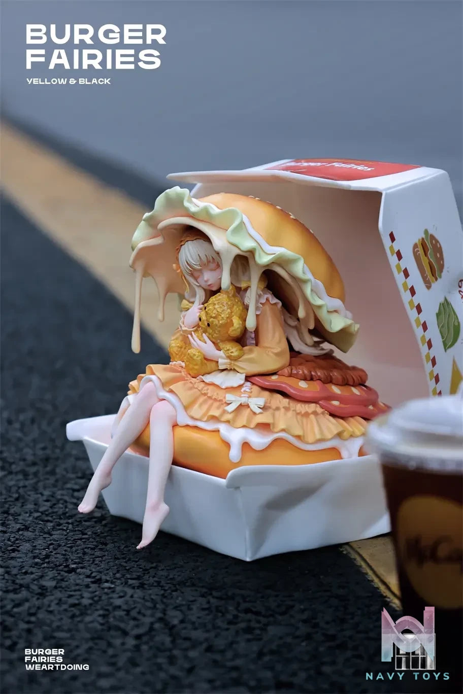 WeArtDoing Studio – Original The Sleeping Beauty-Burger Fairies- Yellow & The Sleeping Beauty-Burger Fairies-Black (Licensed)