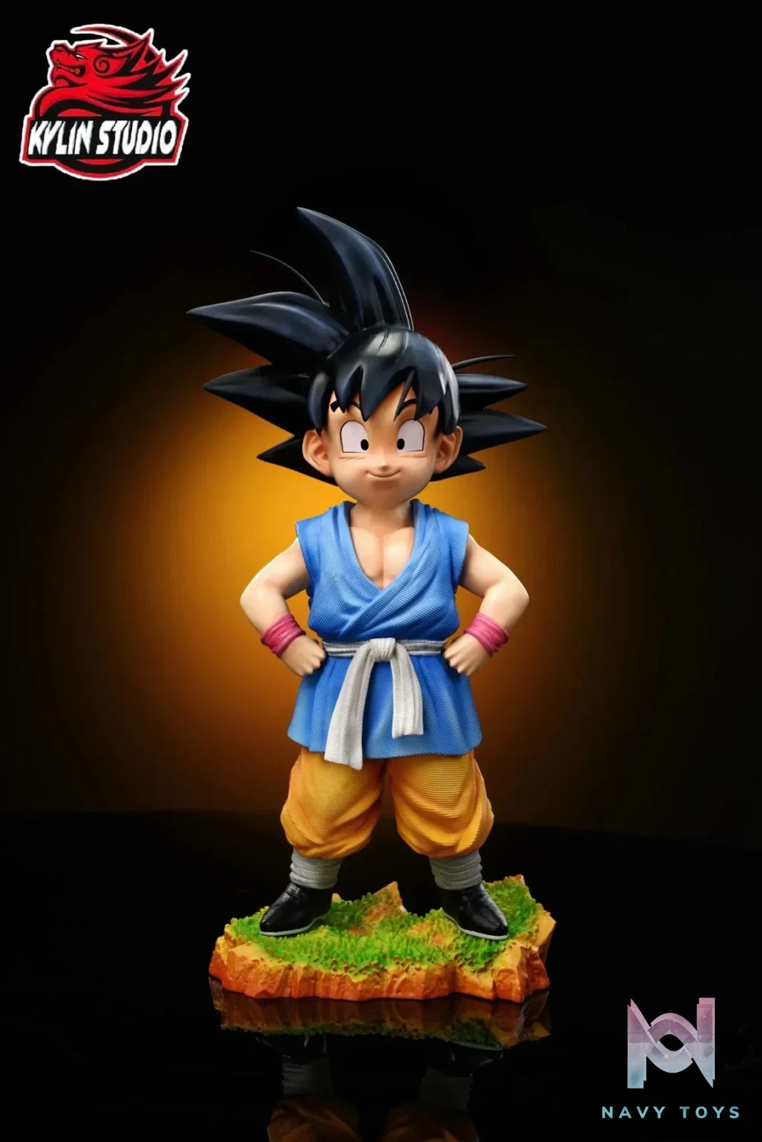 Kylin Studio - Dragon Ball GT trio Son Goku Pan Trunks resin statue Navy Toys anime figure