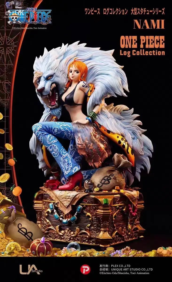 UNiQUE ART - One Piece Log Collection Large Size Statue Series Nami (Licensed) resin statue Navy Toys anime figure