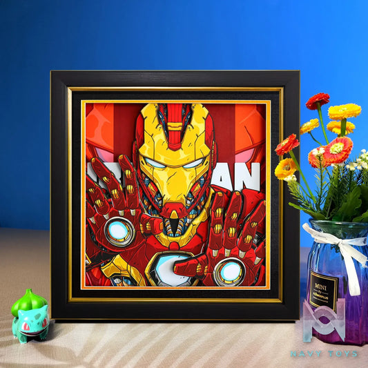 Yu Zhi Jiang Studio – Iron Man Series #5 3D Decorative Painting Marvel