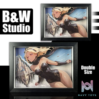 B&W Studio – Gravity Rush Kat 3D Art Panel