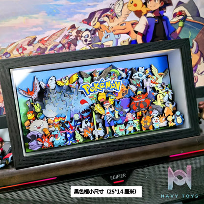 KALA HOME Studio – Pokémon Multiple Characters #01 3D Decorative Painting Pokémon