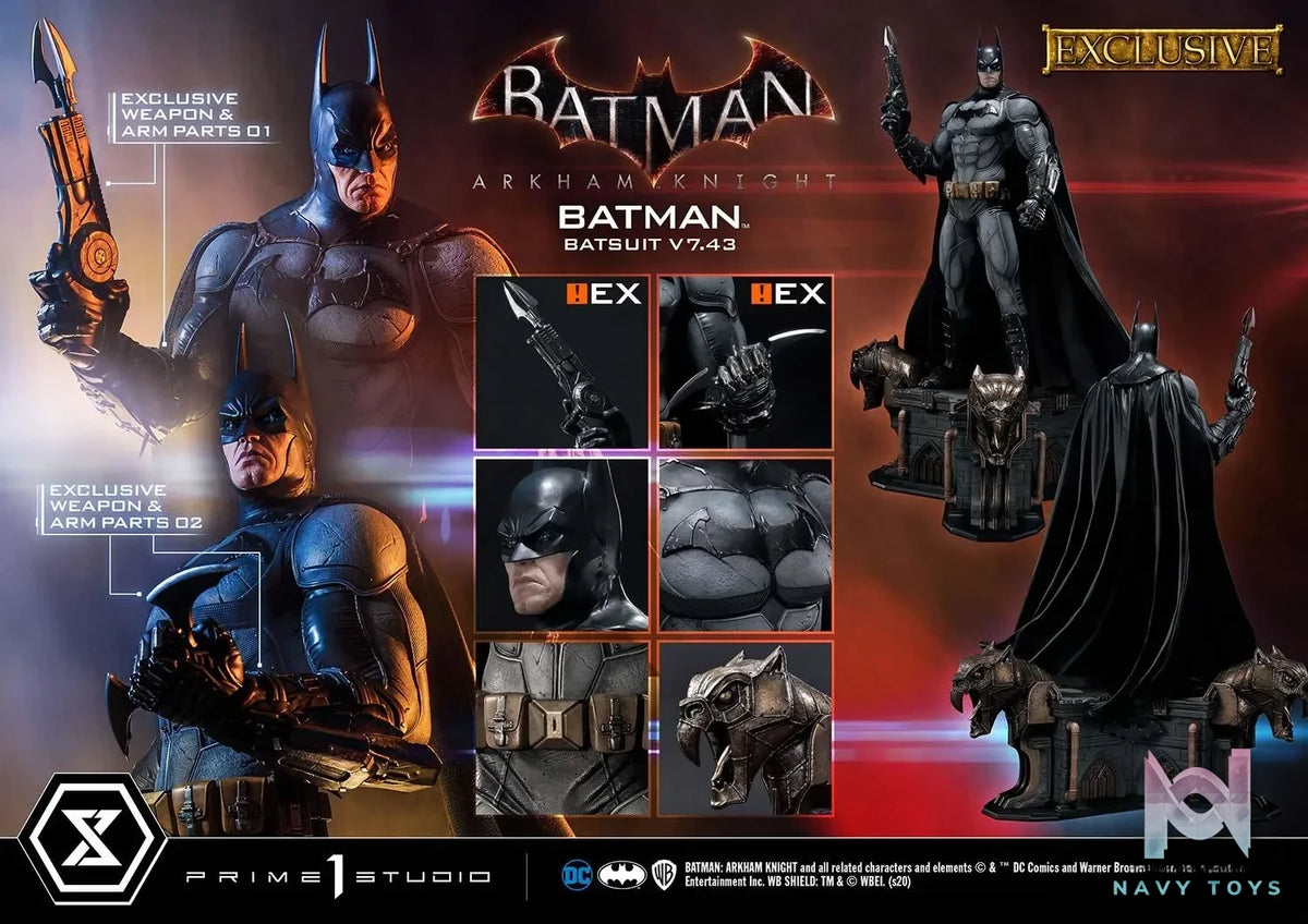 Prime 1 Studio – Museum Masterline Batman: Arkham Knight Batman Batsuit V7.43 MMDC-45 MMDC-45EX(Licensed)