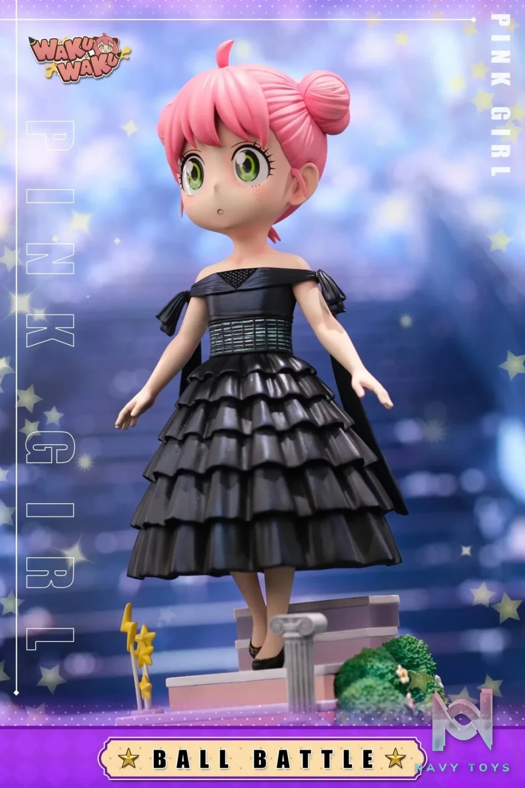 WakuWaku Studio - Spy x Family 023 Evening Gown Anya Forger resin statue Navy Toys anime figure