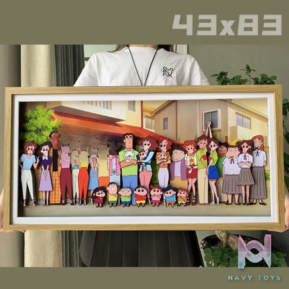 KALA HOME Studio – Crayon Shin-chan Multiple Characters #04 3D Decorative Painting Crayon Shin-chan