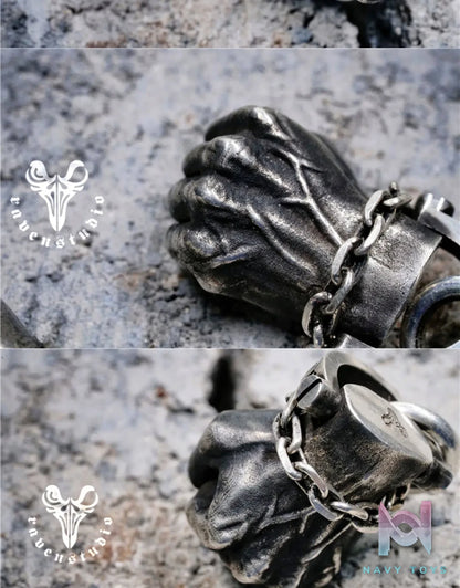 Raven Studio (silver jewelry) – Exclusive Design Legendary Fist Pendant Necklace Original