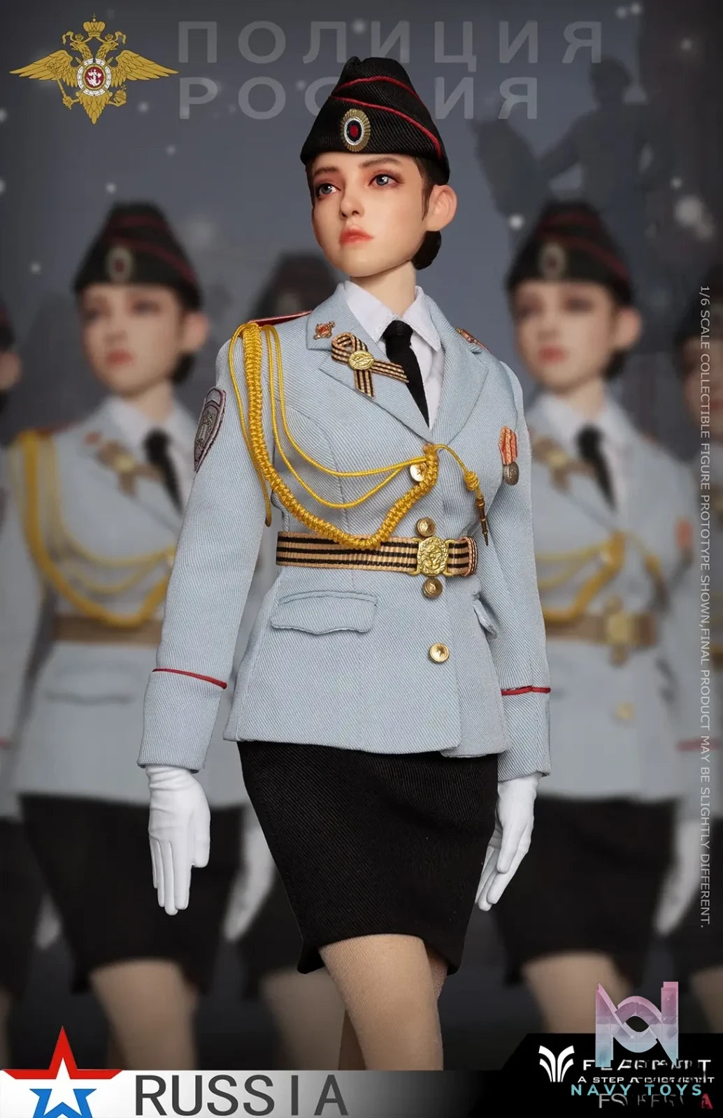 FLAGSET – Original 1/6 Russian Female Soldiers Ministry of Internal Affairs FS-73054A & Ninth Women’s Military Academy FS-73054B & Aerospace Defense Forces FS-73054C (Licensed)