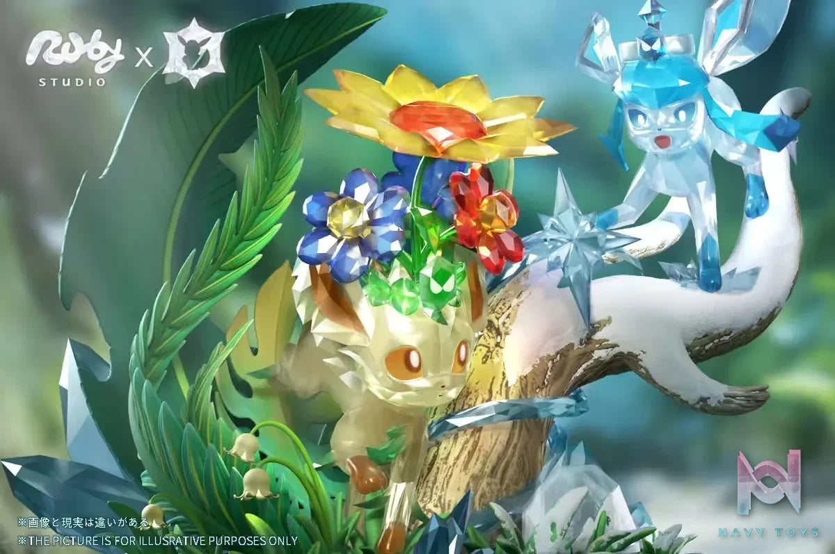 Ruby ​​Studio – Pokémon Terastal Eevee Forest #2 Leafeon & Glaceon