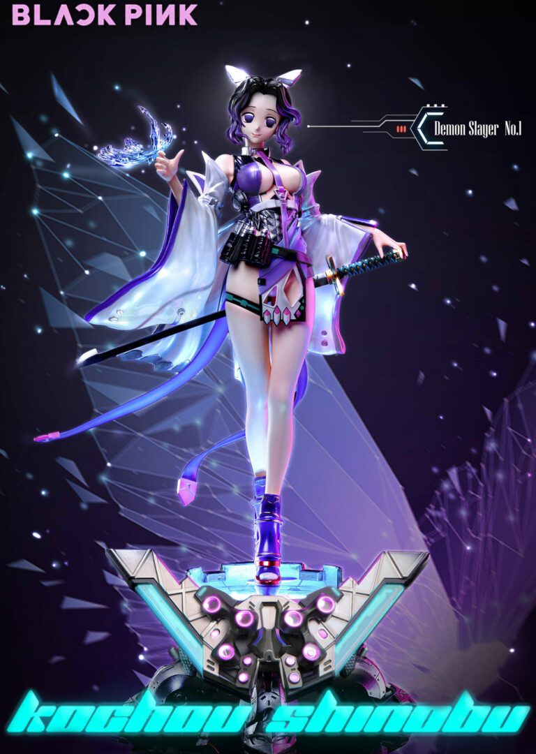 Cyber Punk Kocho Shinobu - Black Pink Studio resin statue black pink studio anime figure